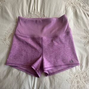 Alo Alosoft Aura Shorts, Pink Lavender, Size XS